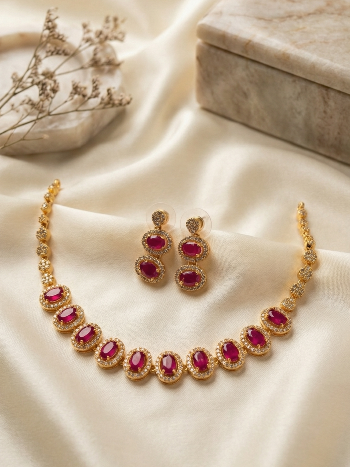 Oval Grace Necklace Set