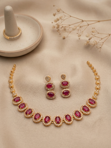 Oval Grace Necklace Set