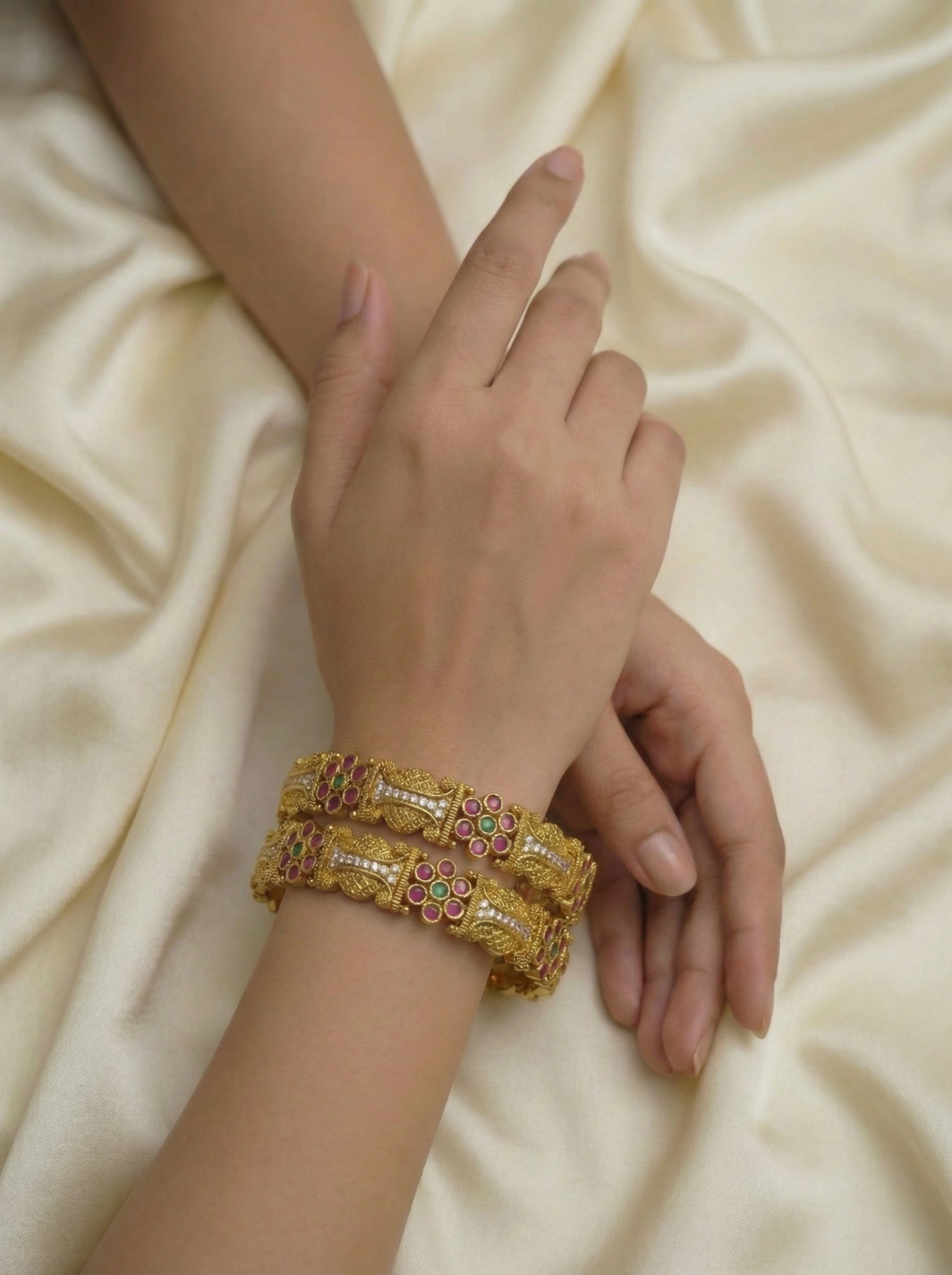 Kemp Floral Bangles