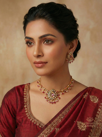 Peacock Royale Pearl Hasli Set