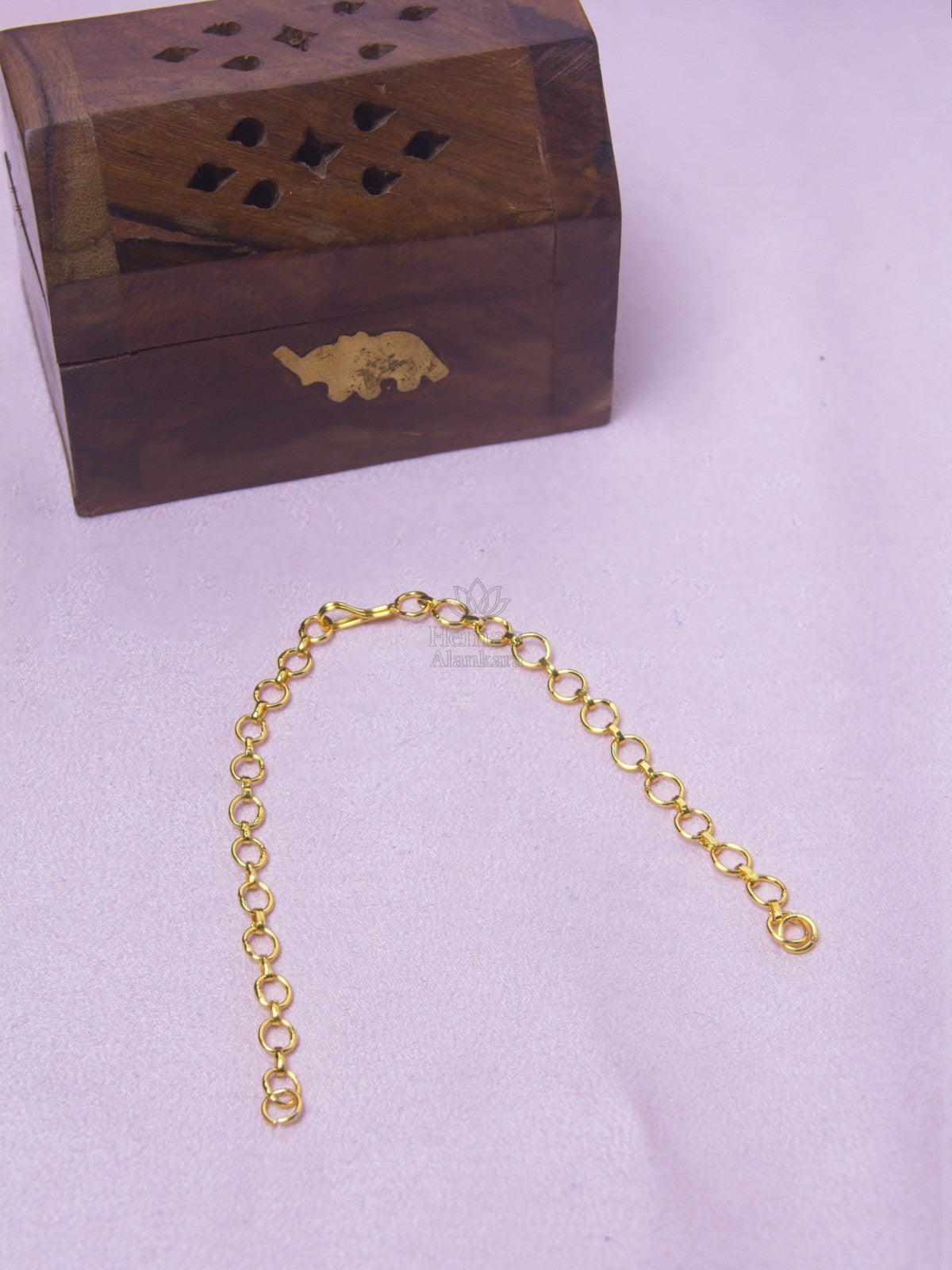 Gold-Tone Adjustable Jewellery Extension Chain |  Necklace Extension Chain