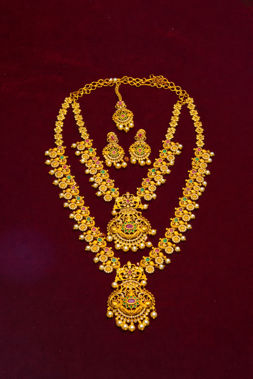 Vaibhava Floral Bead Bridal Set